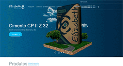 Desktop Screenshot of elizabethcimentos.com.br